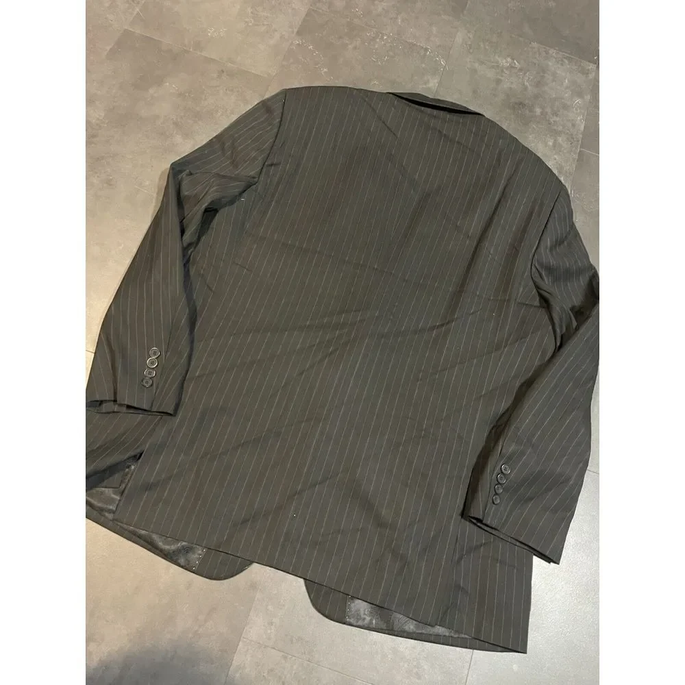 Mens Black Blazer 48R Size MIDTOWN MAN Sport‎ Coat Vintage Jacket. D-315